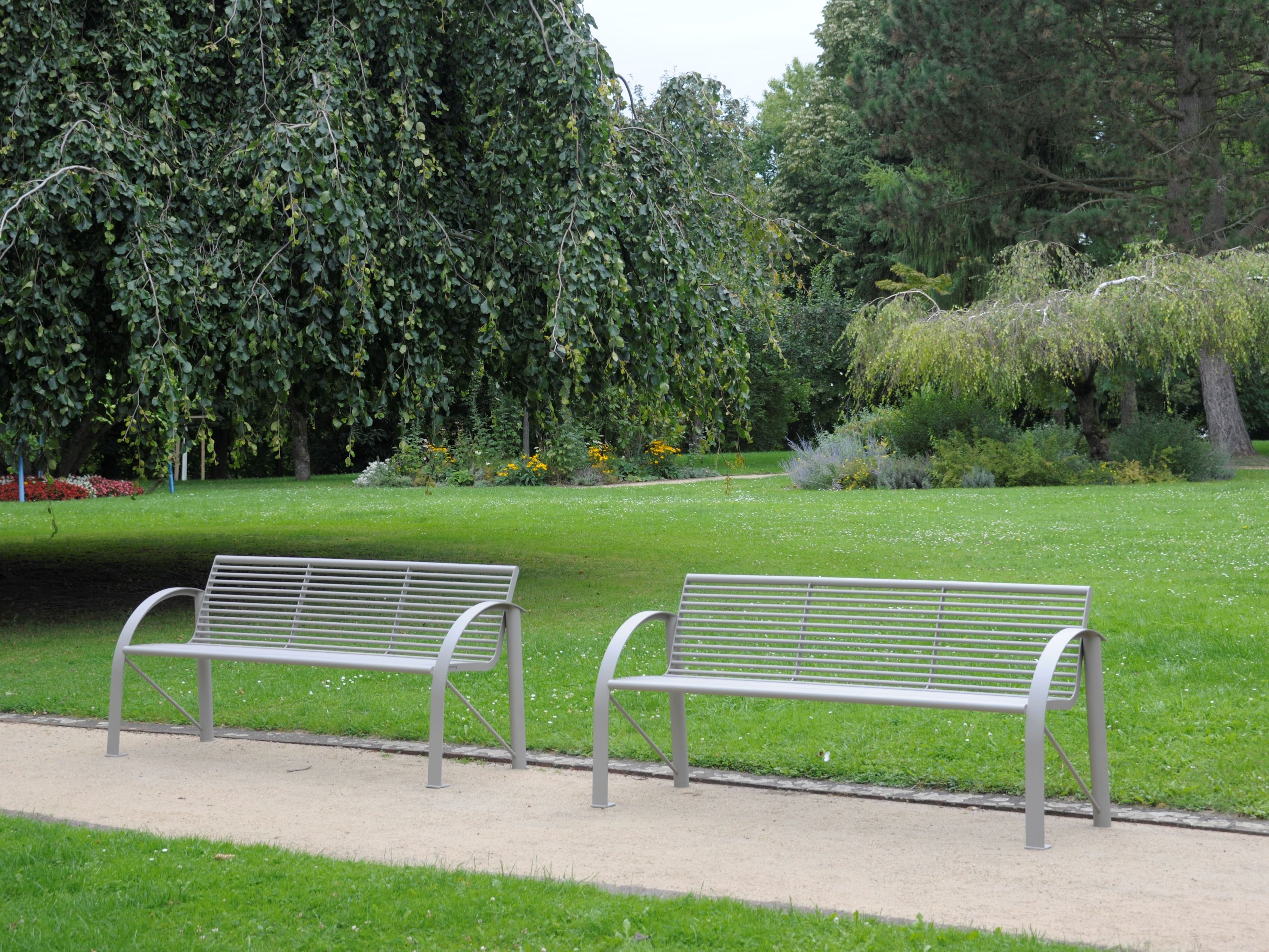 Скамья из нержавеющей стали с подлокотниками BENKERT BANKE Siardo ARCH-00088476