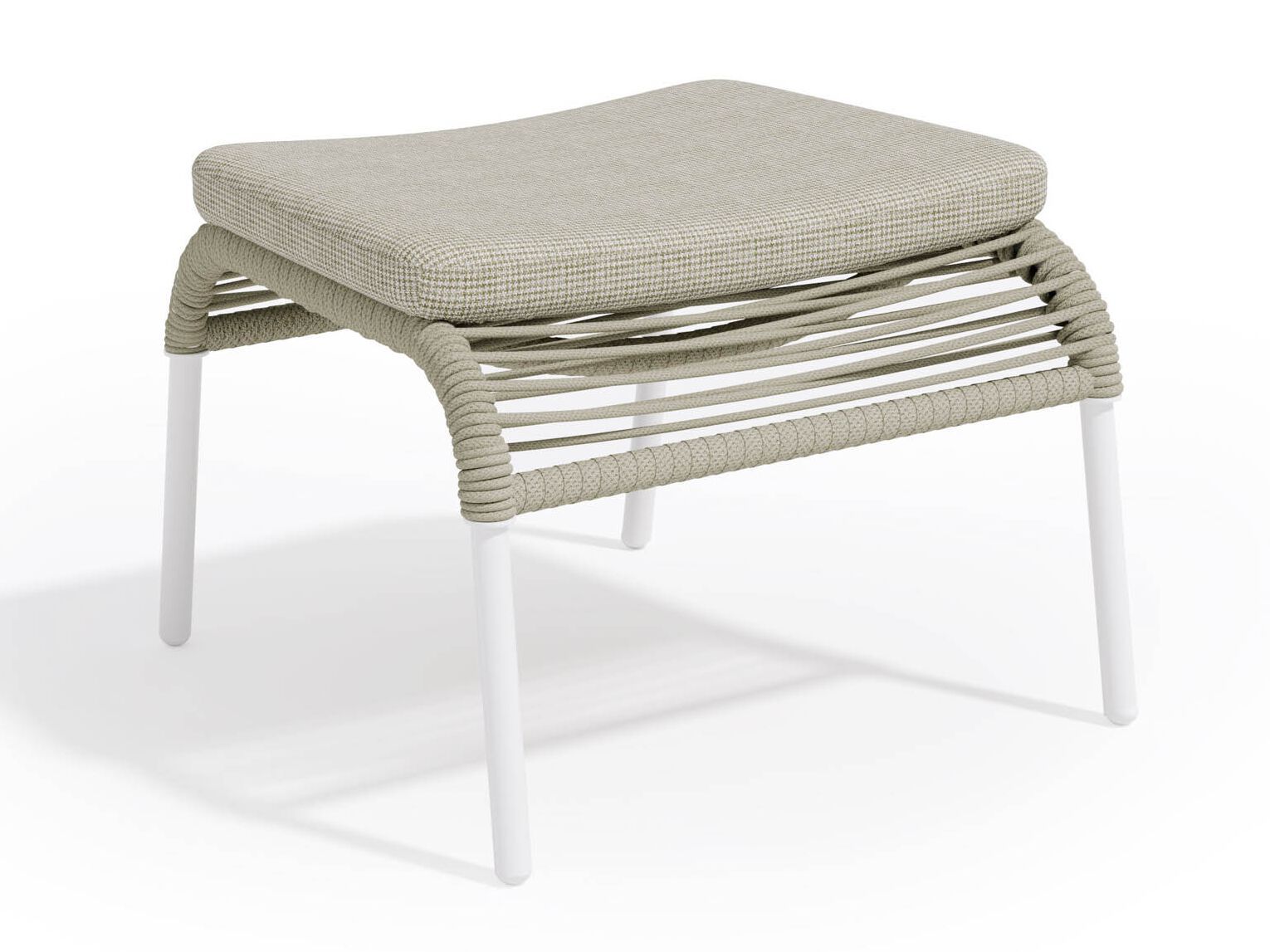 Алюминиевая и веревочная прямоугольная Садовая подставка для ног Atmosphera Pleasure .25 ARCH-00150498 - Вид №5