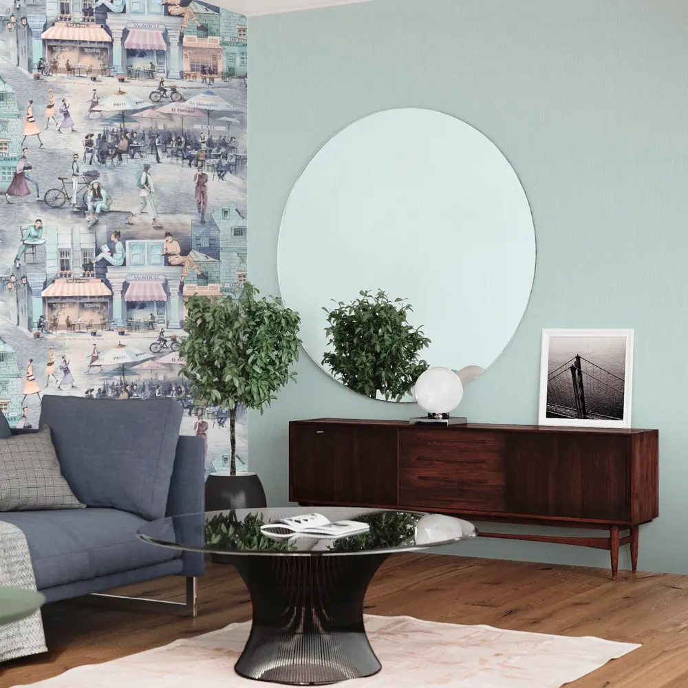 Обои флизелиновые Euro Decor Monocle зелёные 1.06 м 7092-04 83396646 STLM-2052037 - Вид №4