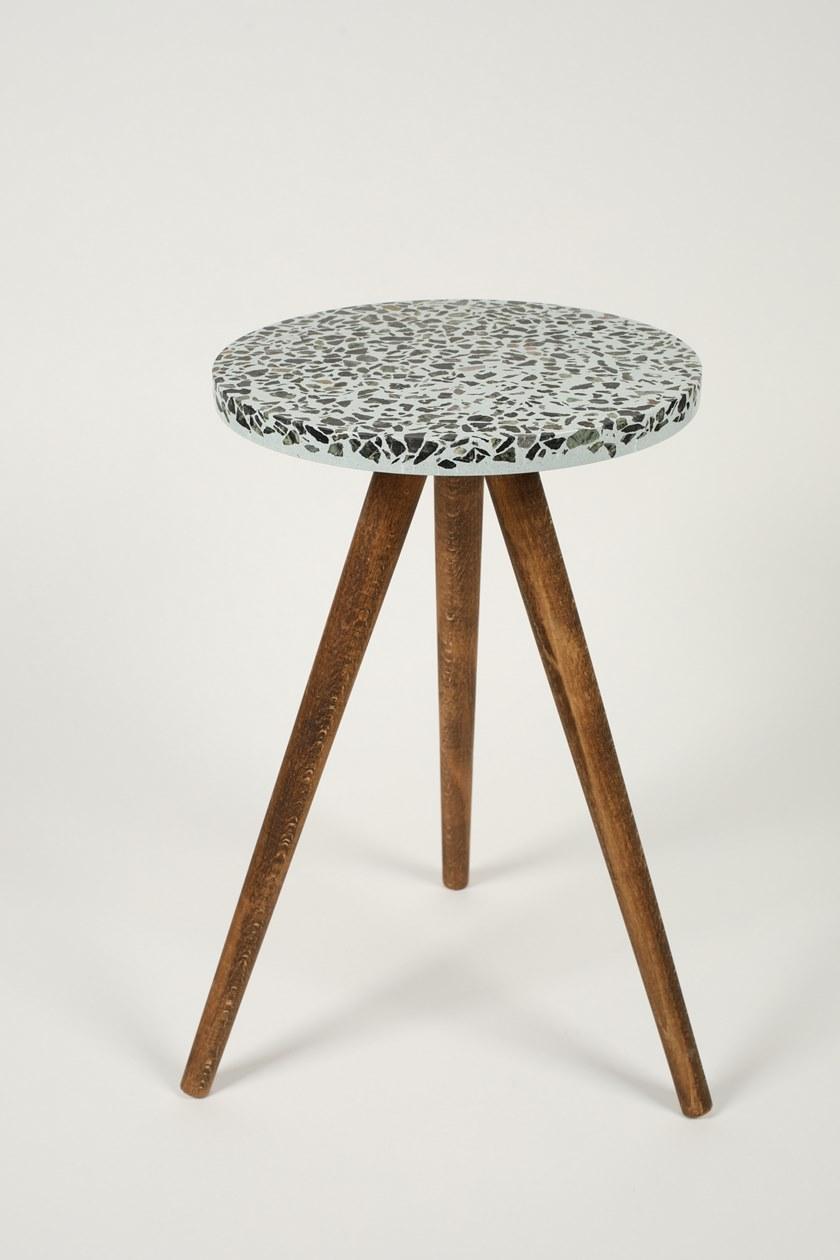 KAROISTANBUL Круглый высокий стол в венецианском терраццо Complementi d'arredo sun-id-1500276 - Вид №3