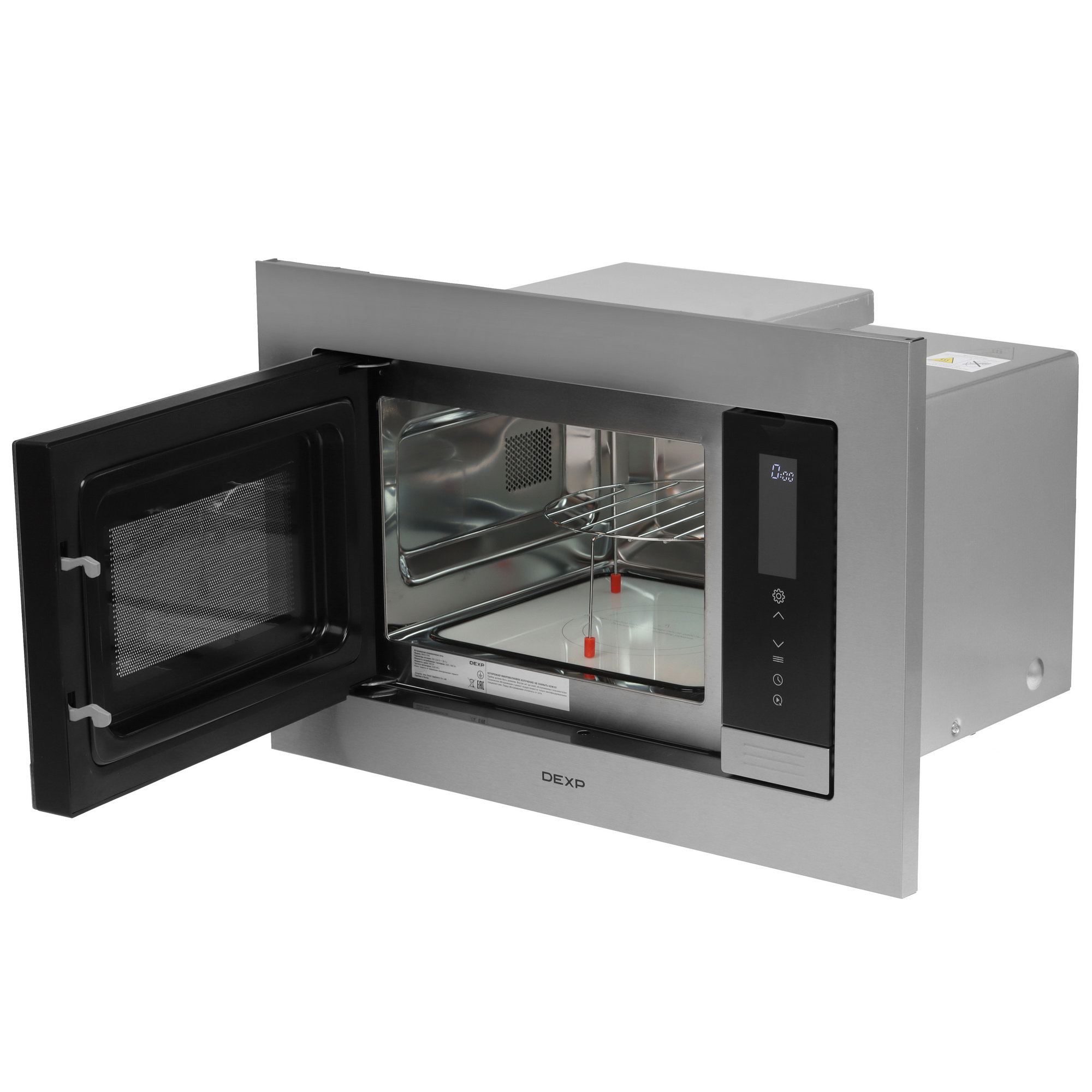 9141208 Встраиваемая микроволновая печь DEXP BM23-F01I серебристый STDN-0026367 - Вид №4