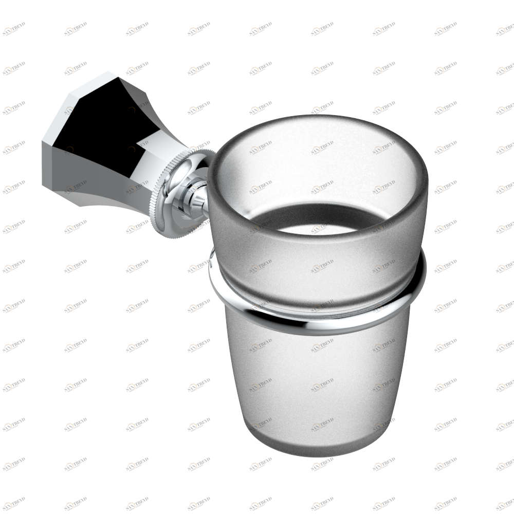 A58-536 Стакан настенный для зубных щёток Thg-paris Tradition с рукоятками Хром A58-536 CAT.A