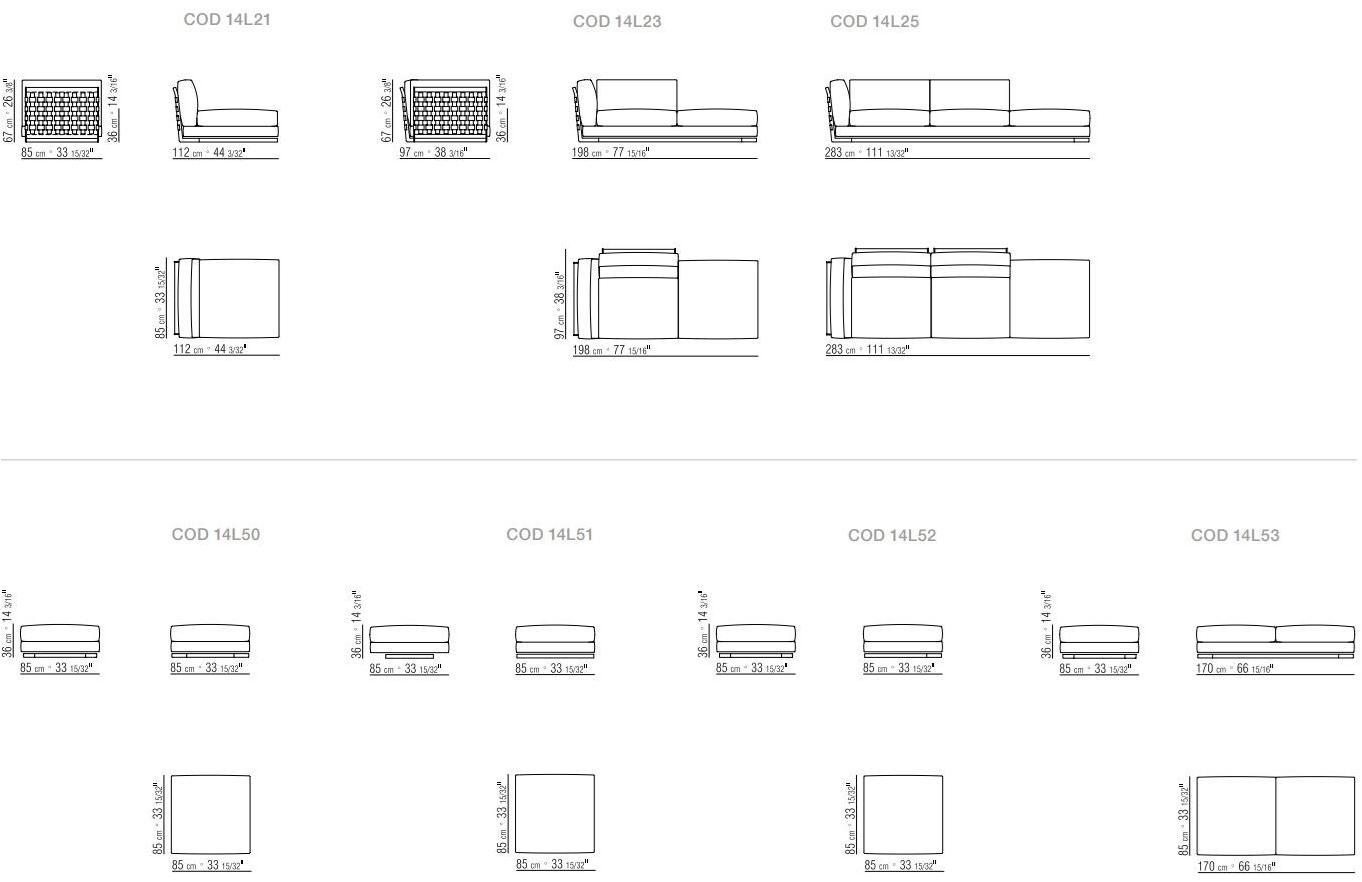 Flexform 3-х местный тканевый диван Cestone sun-id-1447748 - Вид №4