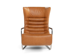 Кожаное кресло для саней с подлокотниками