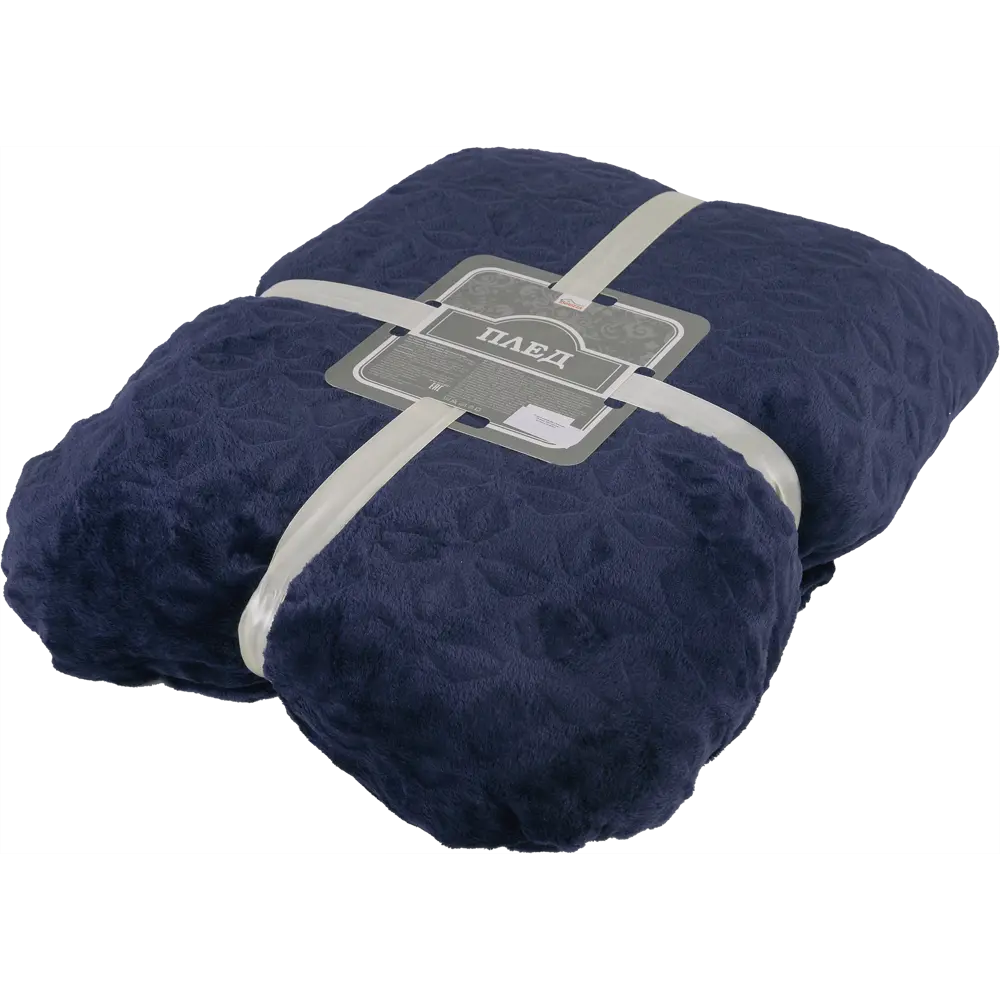 Плед «Granada» 200х220 см микрофибра цвет синий BELEZZA STLM-2084656 - Вид №3