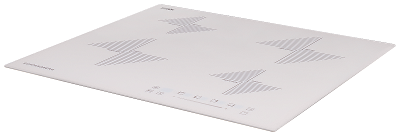 ICS 604 W Индукционная, индукционная варочная поверхность стеклокерамическая,ширина 60 см, 2 зоны 1,5 квт(booster 2 квт), 2 зоны 2 квт(booster 3 квт),электронное сенсорное управление + слайдер, 5 цифровых дисплев, 9 уровней мощности,автоматическое отключе Santreyd  - Вид №2