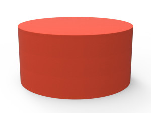Pouf rotondo in QM Foam per contract