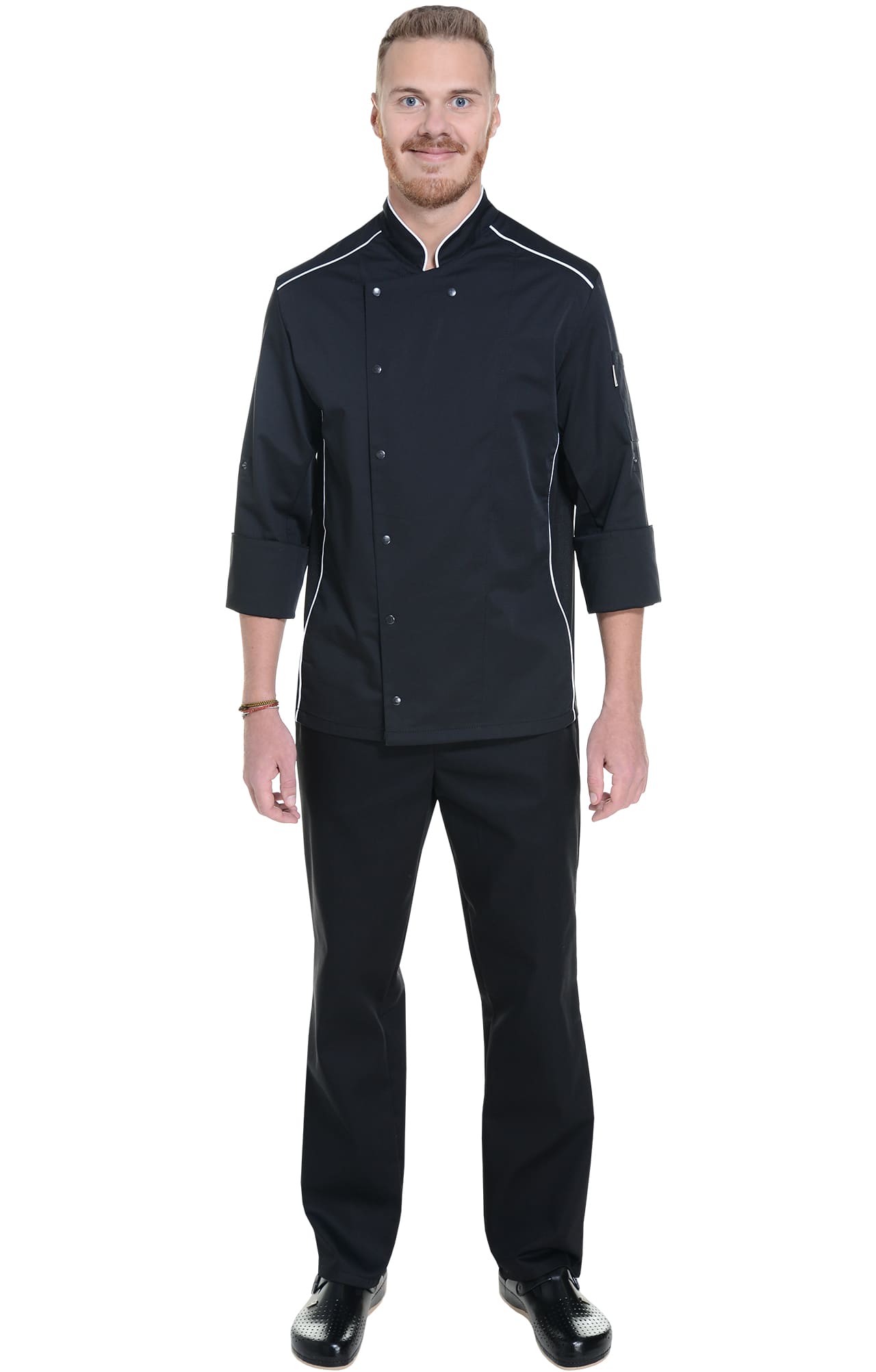 62604 Китель поварской black (черный) RICON  Повар  размер 46 (S)  - Вид №5