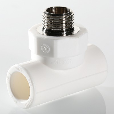 VTp.733.0.02005 Фитинг полипропиленовый – тройник с переходом на наружную резьбу Valtec 20 мм х 3/4"  - Вид №3