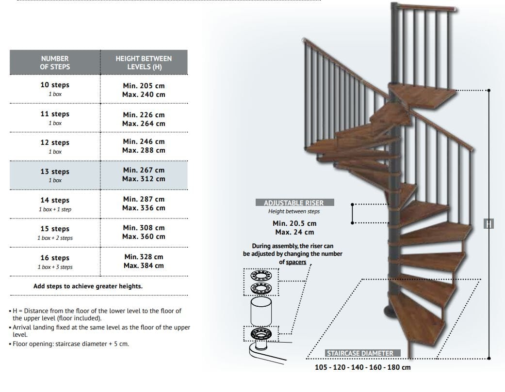 Модульная винтовая лестница из бука квадратного плана Scrigno QUADRA ARCH-00086404 - Вид №2