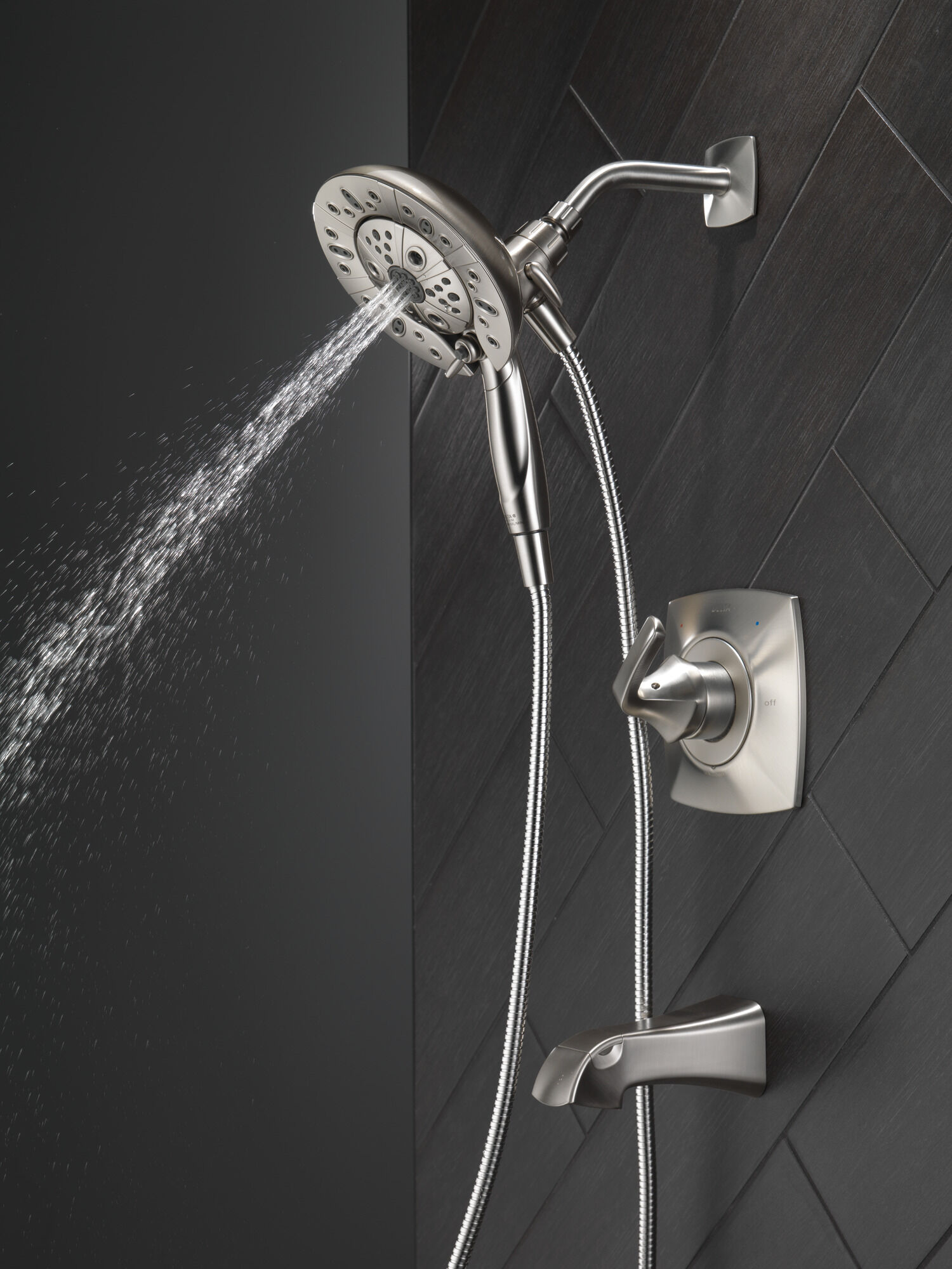 Монитор (R) для ванны и душа серии 14 с душем In2ition (R) - два в одном Delta Faucet 144789-SP-I - Вид №16