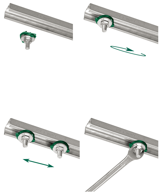 6523010 BIS RapidRail® Болты быстрого монтажа монтаж в профиле BIS RapidRail® walraven  - Вид №2