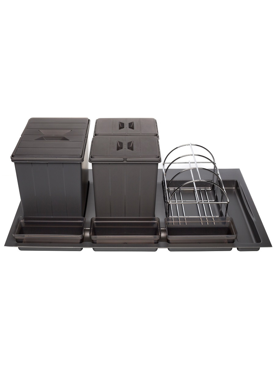 Система сортировки мусора Omega Duet 900/31/3 Anthracite NAVAKO 10269