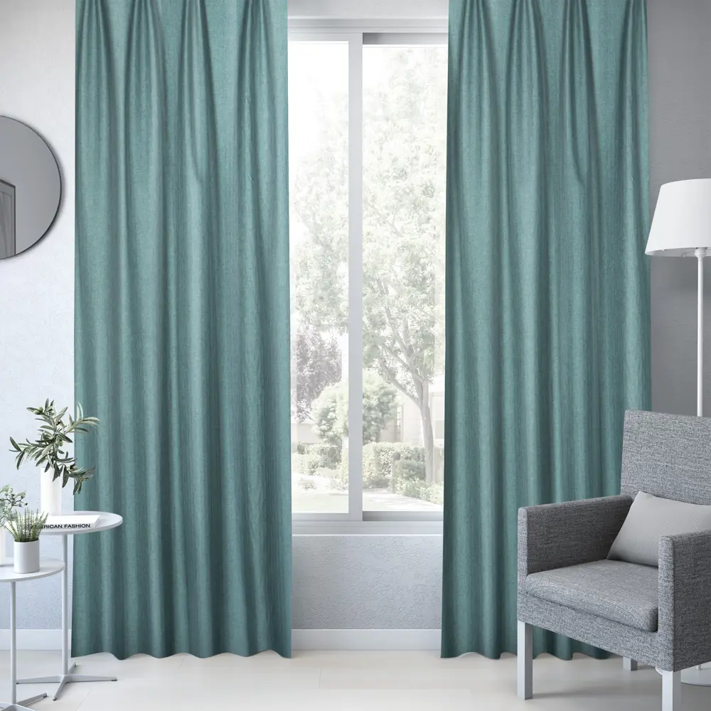 Штора на ленте блэкаут Inspire Trebol 160x280 см цвет синий 88311186 STLM-2194279  - Вид №5