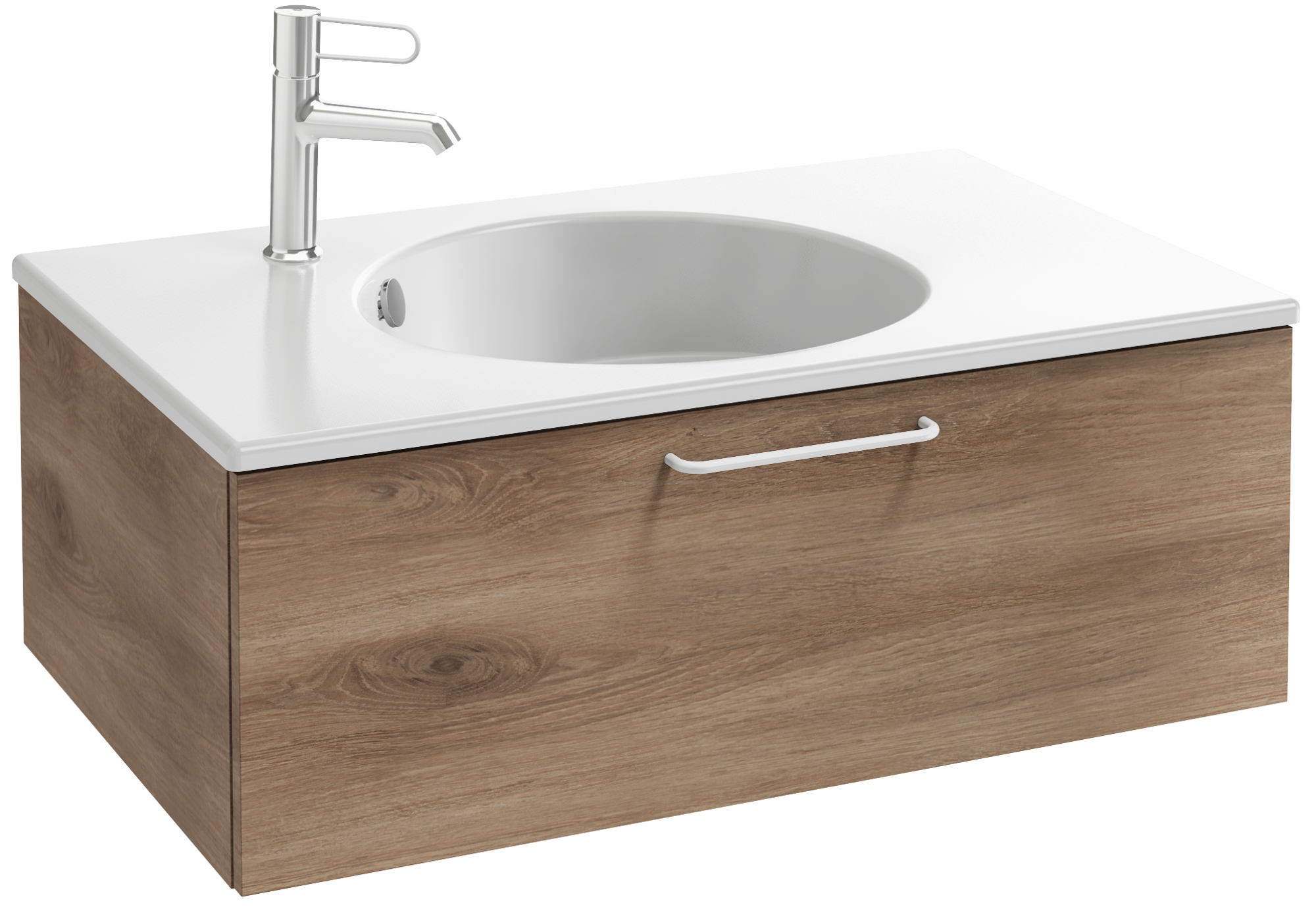 EB2515-R6-M90 Тумба под столешницу 80 см, 1 ящик, белая ручка JACOB DELAFON ODÉON RIVE GAUCHE ODEON RIVE GAUCHE