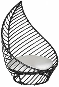 cbdesign Садовое кресло из алюминия с высокой спинкой Foglia N120n1