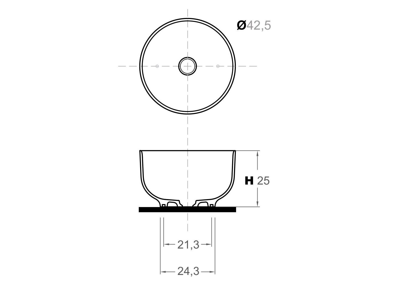 Круглая столешница из твердой поверхности Inbani ORIGIN ARCH-00070636 - Вид №8