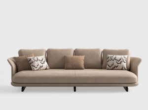 4-местный кожаный диван