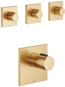 36503780-28_1_36607980-28_3 Xtool термостатный модуль с 3 вентилями - латунь сатинированная Dornbracht Symetrics