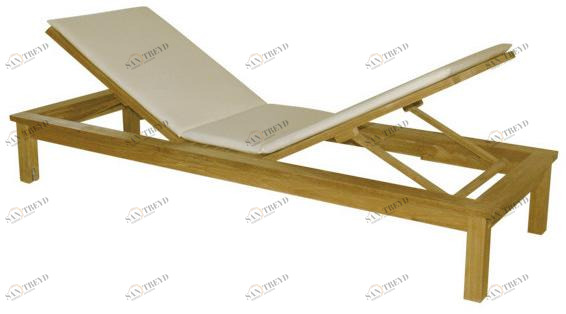 Il Giardino di Legno Откидной деревянный садовый шезлонг  516 