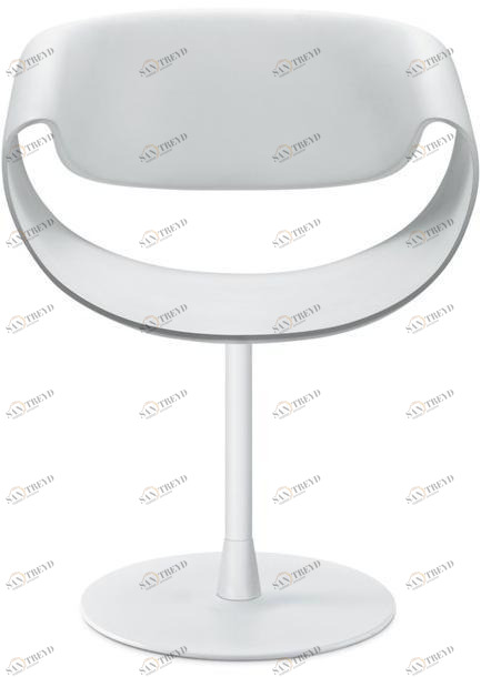 ZÜCO Вращающийся стул из пластика с круглым основанием из алюминия Little perillo Pt 012