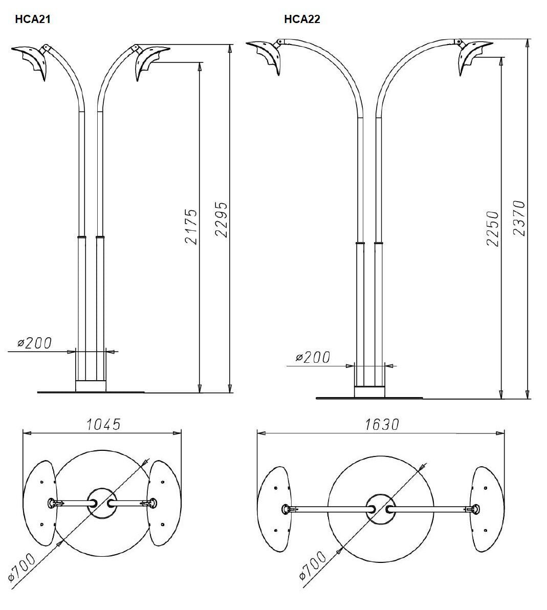 Напольная нагревательная лампа из литого алюминия Phormalab Hotdoor ARCH-00041968 - Вид №1