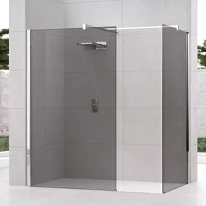 Novellini. Душевой уголок 160x90 см H+H FUMÉ с хромированным профилем KUADRA