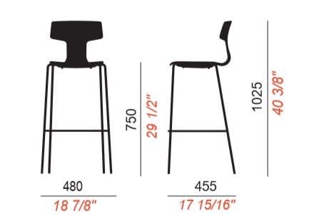 Полипропиленовый стул COLOS ARCH-00115260 - Вид №2