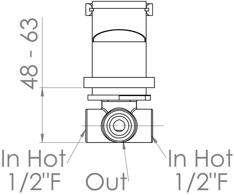 rvb Смеситель для душа на одно отверстие Polo club 4541.--.42 - Вид №1