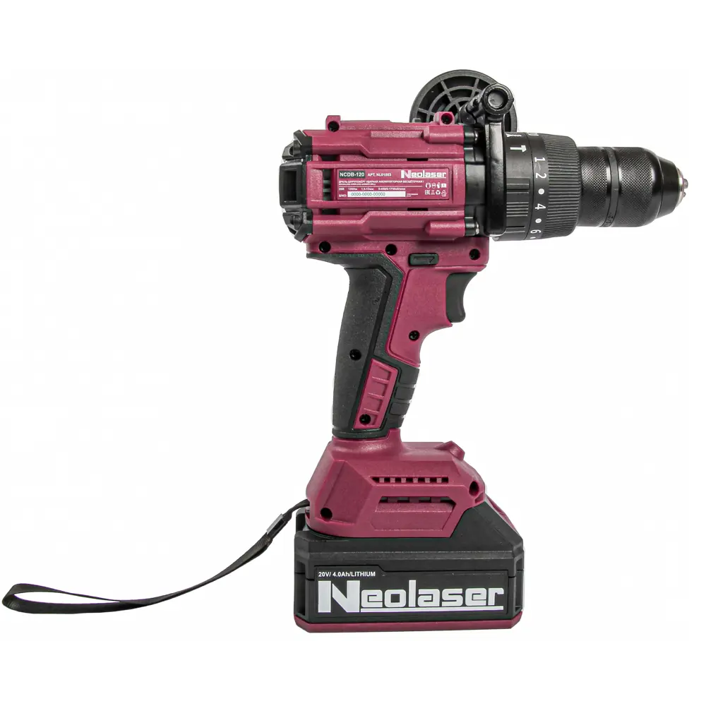Аккумуляторная дрель-шуруповерт Neolaser NCDB-120 с двумя батареями 89348553 STLM-1344307 - Вид №4