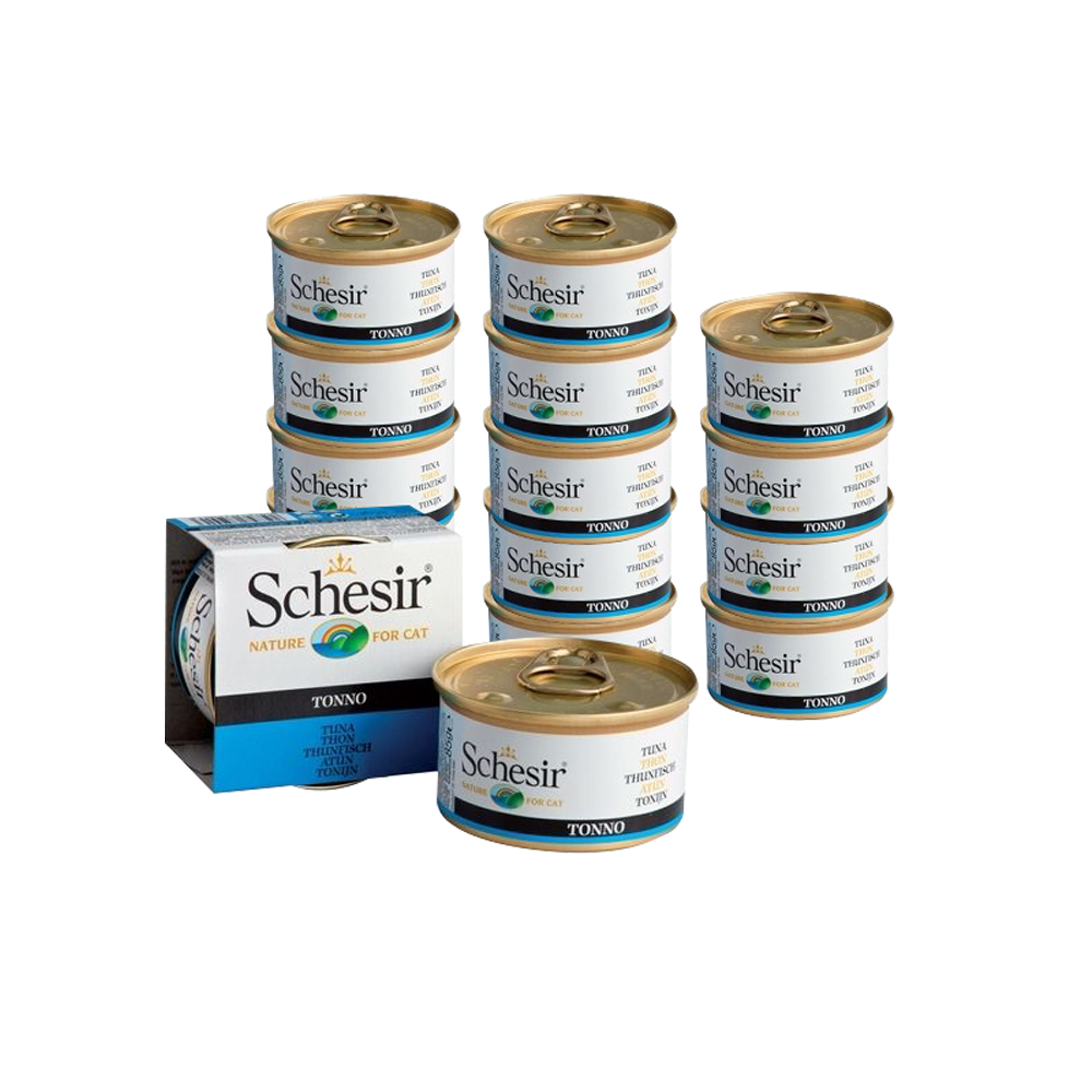 Т0040969*14 Корм для кошек тунец конс. 85г (упаковка - 14 шт) SCHESIR 