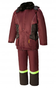 61590 Костюм "Сатурн" зимний бордо  Зимняя спецодежда  размер 56-58/182-188