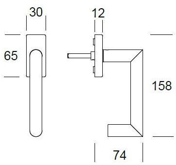 Reguitti Оконная ручка dk на розе Glasgow Al30dkq1588 - Вид №1