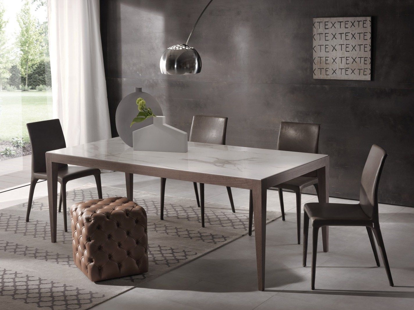 Фиксированный прямоугольный обеденный стол Pacini & Cappellini ARCH-00090346