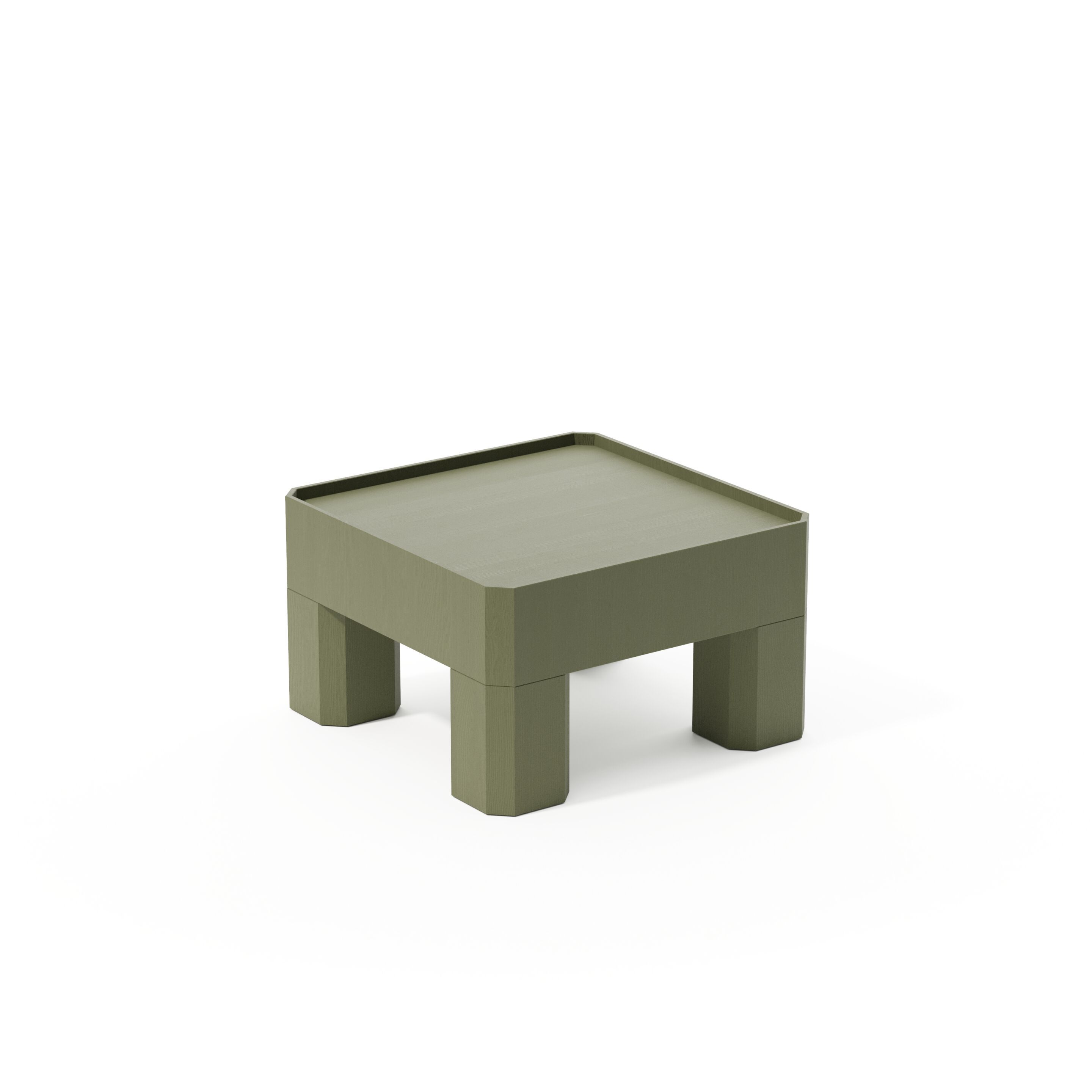 Деревянный квадратный низкий журнальный столик Joyf блок ARCH-00017003 - Вид №3