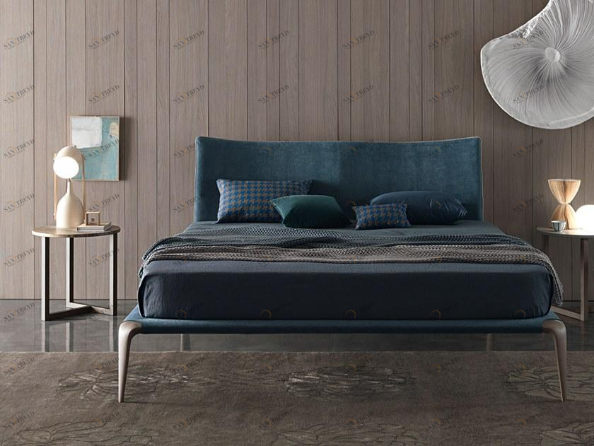 MisuraEmme Двуспальная кровать из ткани Misuraemme sun-id-1454756