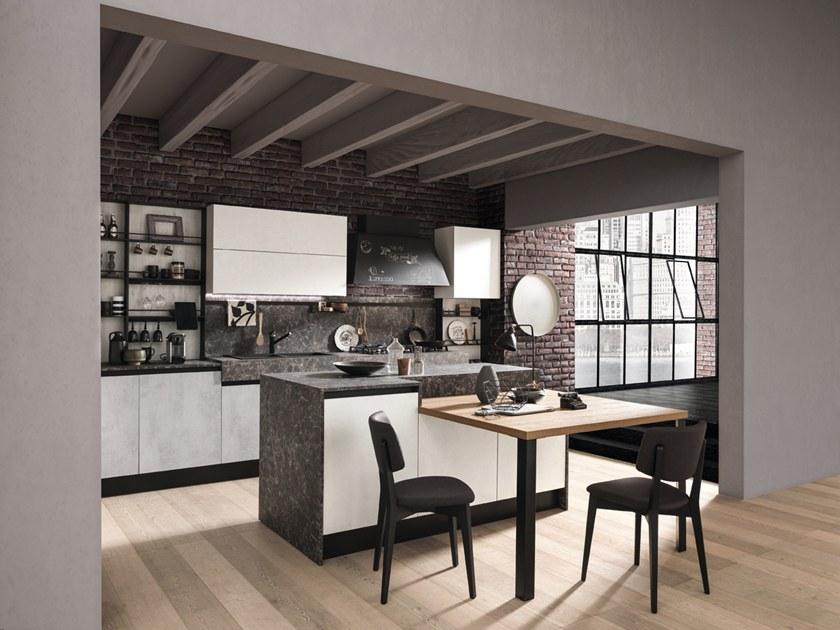 Febal Casa Модульная кухня из меламина с островом sun-id-1433505 - Вид №1