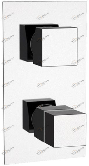 Remer Rubinetterie Термостатический смеситель для душа с трехходовым переключателем Qubika thermo Qt 93