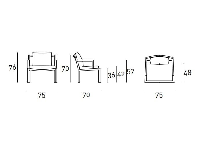 Дубовое кресло Living Divani GRAY ARCH-00105679 - Вид №7