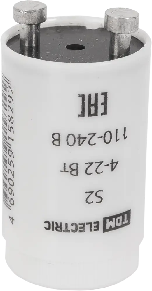 TDM ELECTRIC Стартер S2 для люминесцентных ламп 4-22Вт 14389555