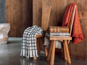 Шерстяной клетчатый плед