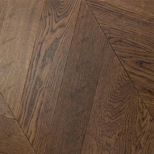 Паркет Ёлка Coswick Молочный Шоколад Дуб Натур (Гладкая) 320х82,55 мм 11283217