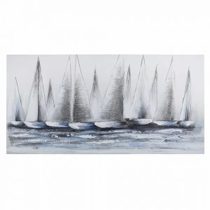 Картина в пастельных тонах 60х120 см серо-голубая Tomas Stern TOMAS STERN  00-3872639 Белый;голубой;разноцветный