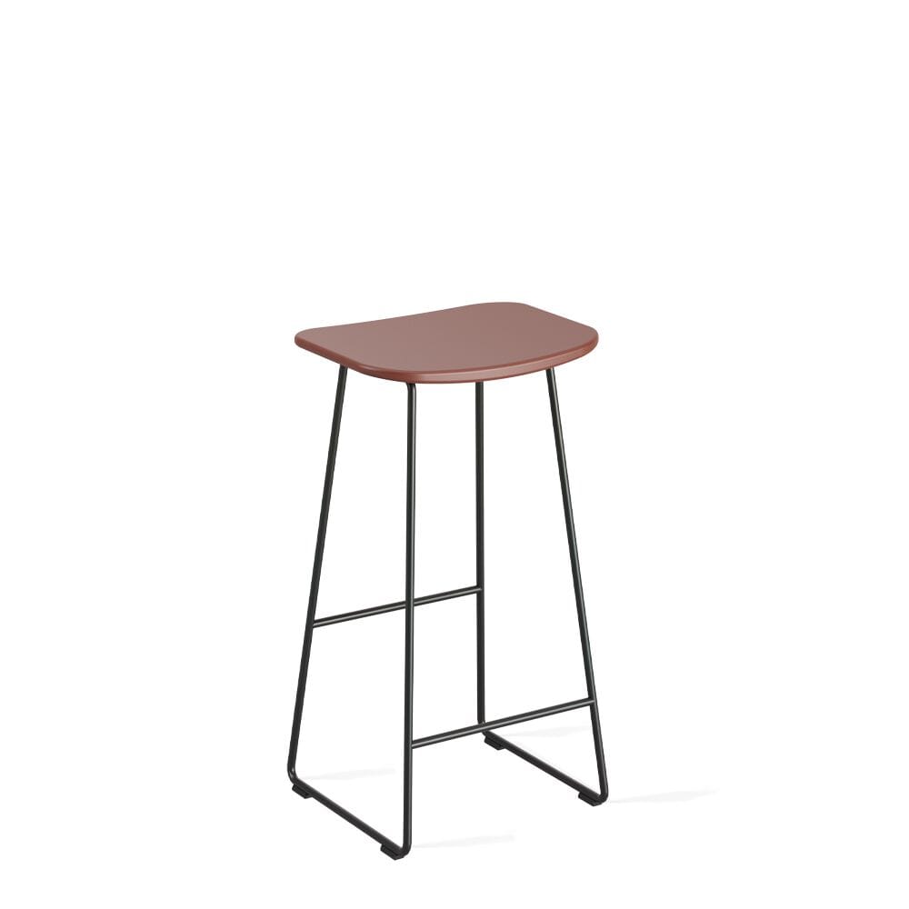 Высокий металлический табурет с сиденьем из полипропилена Infiniti Klejn ARCH-00023467 - Вид №5