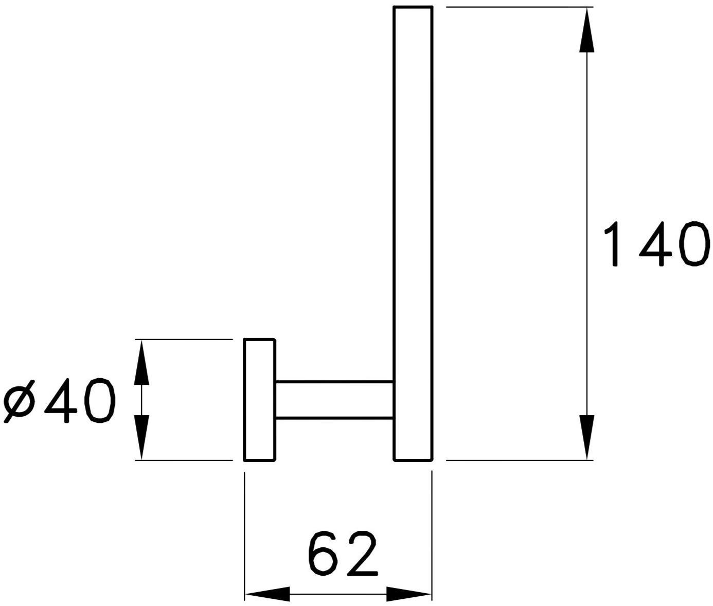 RUBINETTERIE STELLA Держатель запасного рулона из металла Sirius 1035 - Вид №1