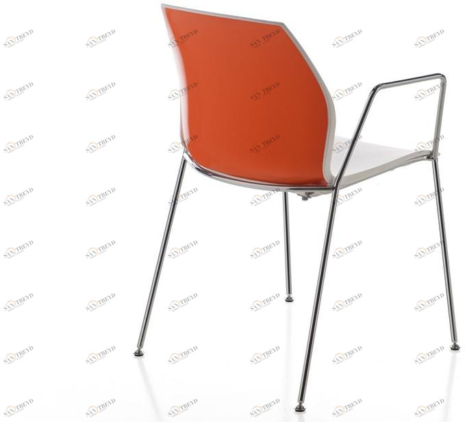Kastel Накладной пластиковый стул с подлокотниками Kalea sun-id-1467327
