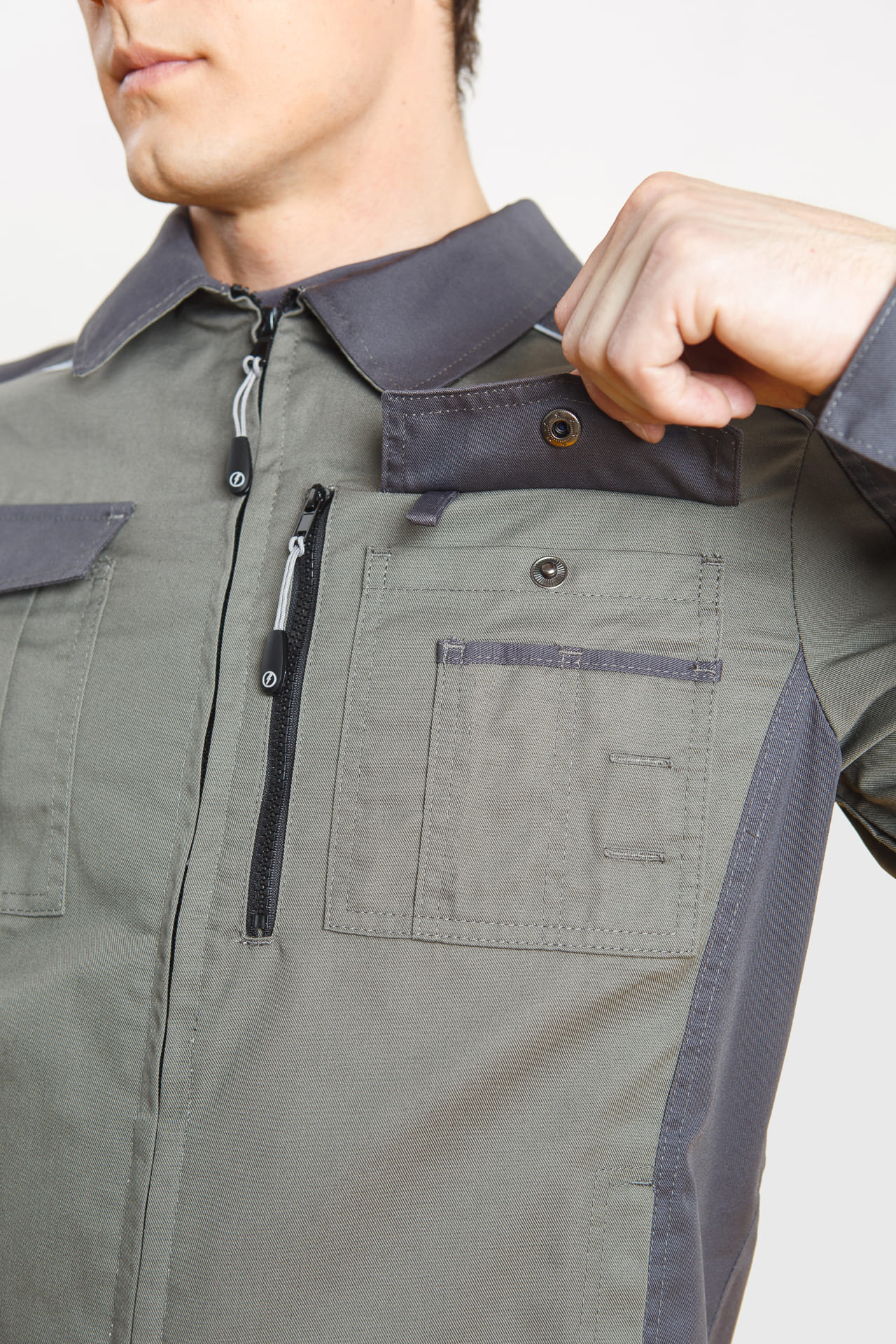 4974820 Костюм  NEW серый хаки графит STATUS  Летняя спецодежда  размер 60-62/170-176  - Вид №10