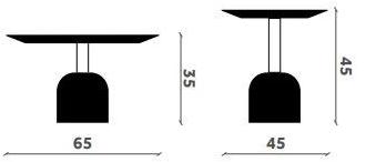Miniforms Круглый журнальный столик из натурального камня Illo sun-id-1392746 - Вид №3