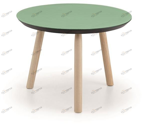 Midj Круглый кожаный журнальный столик Suite sun-id-1386403