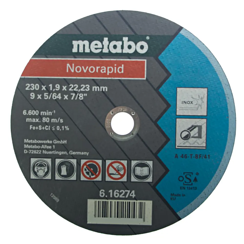 Круг отрезной по металлу Metabo, 230х1.9 мм 18114292 STLM-2087672 